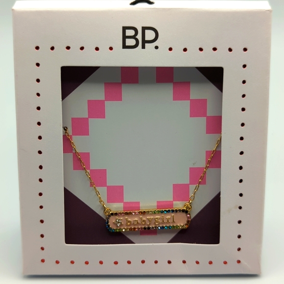 Nordstrom BP babygirl Colored Stone and Enamel Necklace - Picture 1 of 2